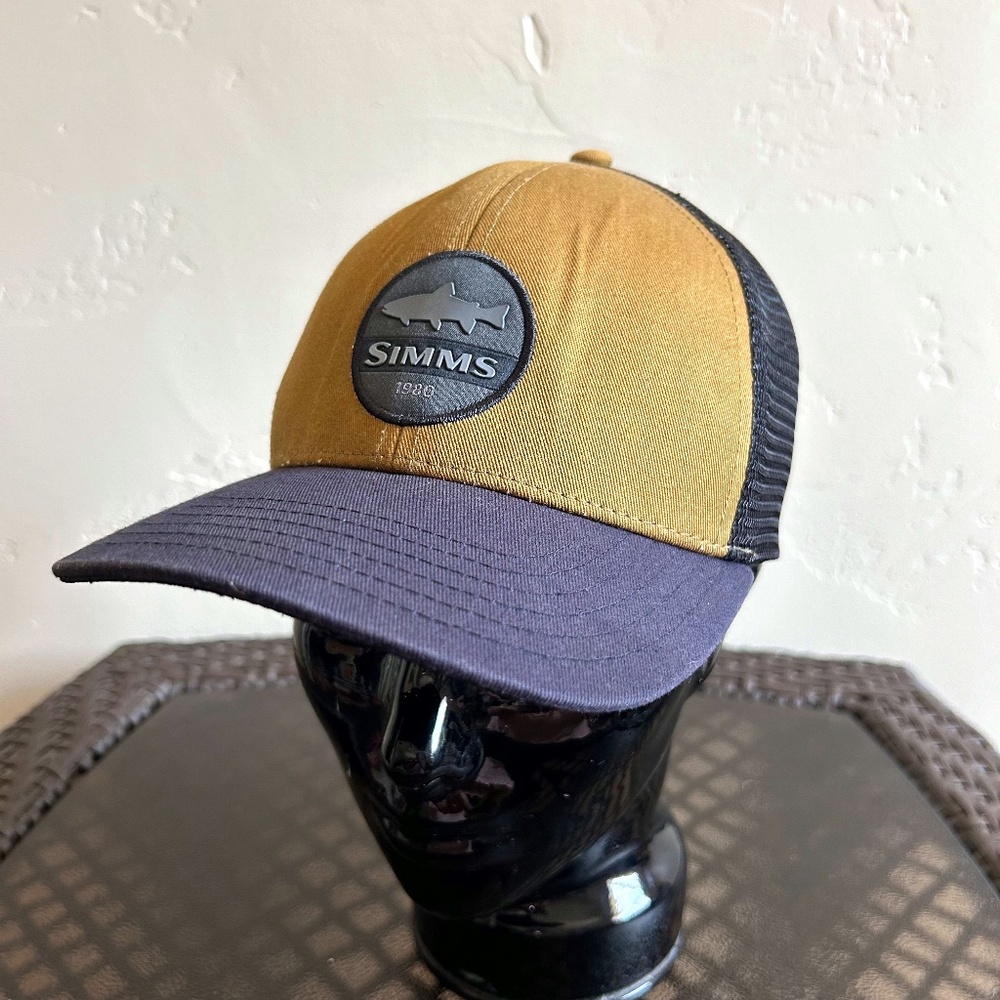 Simms Fishing Products Trout Patch Mesh Snapback Baseball Style Hat OSFM